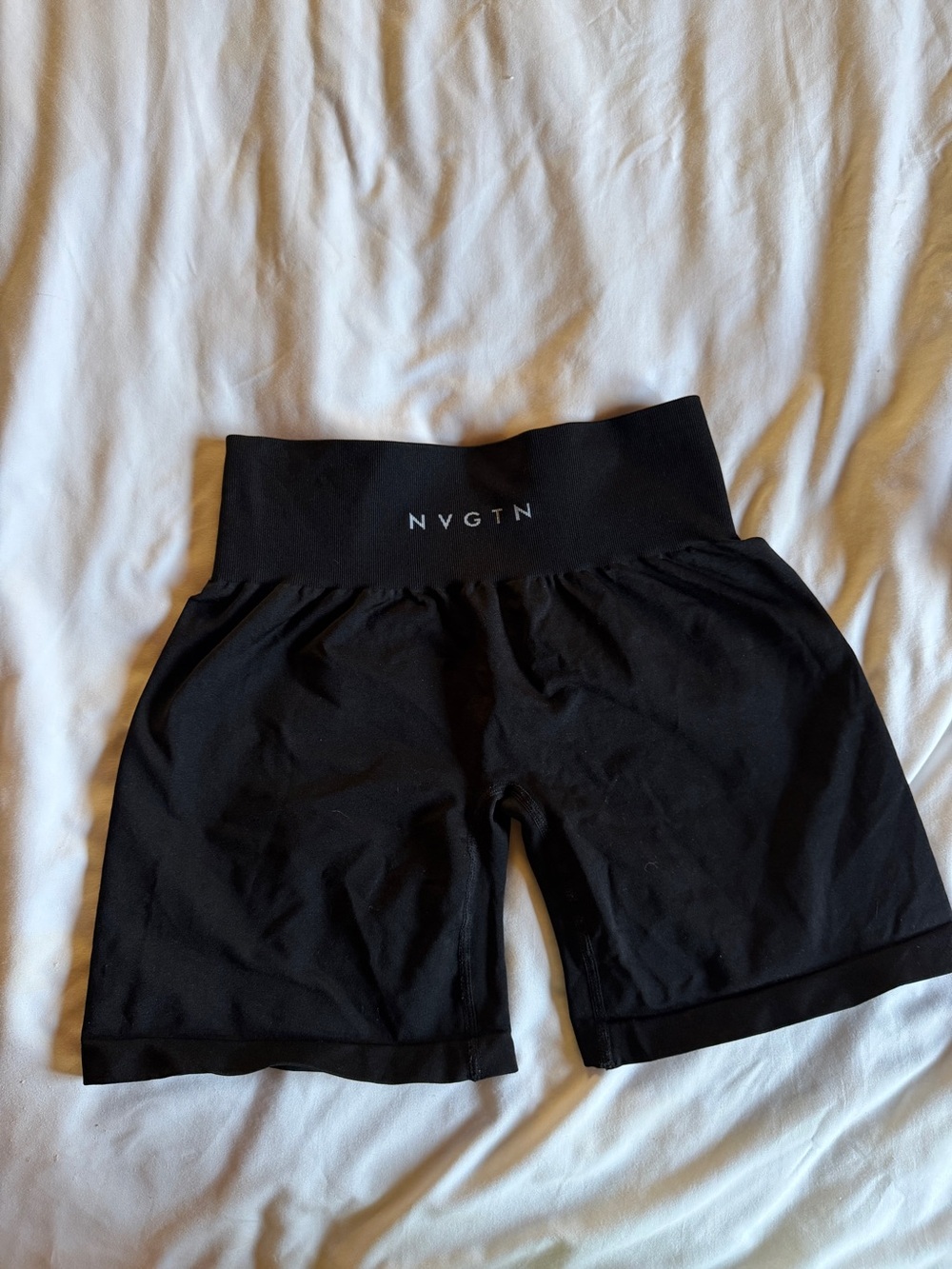 NVGTN Women's High-Rise Black Bike Shorts